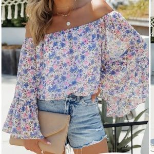 BNWT Floral Off The Shoulder Bodysuit